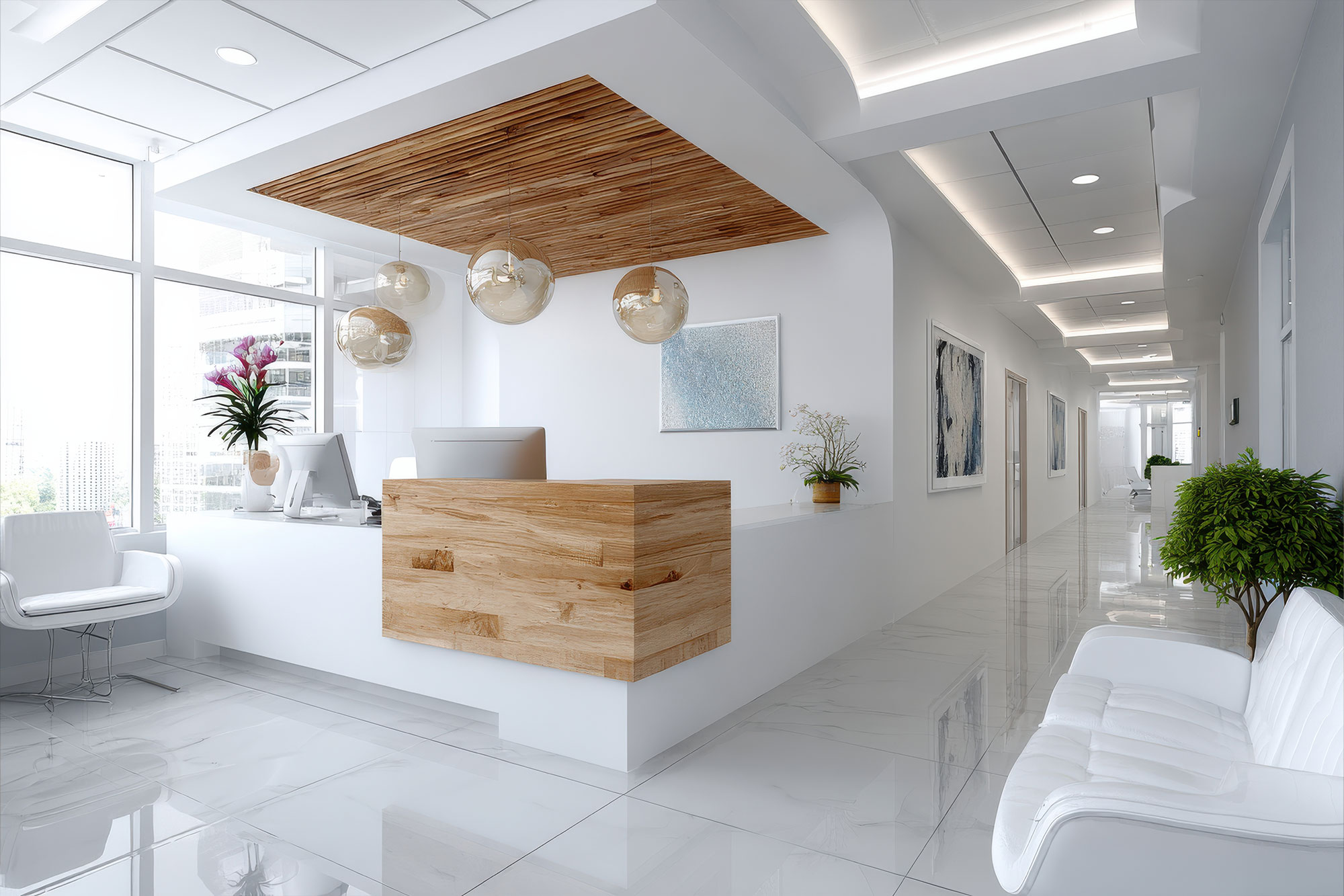 Praxis Empfangsbereich